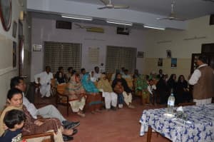 AAP field workers with community members in Southern Punjab